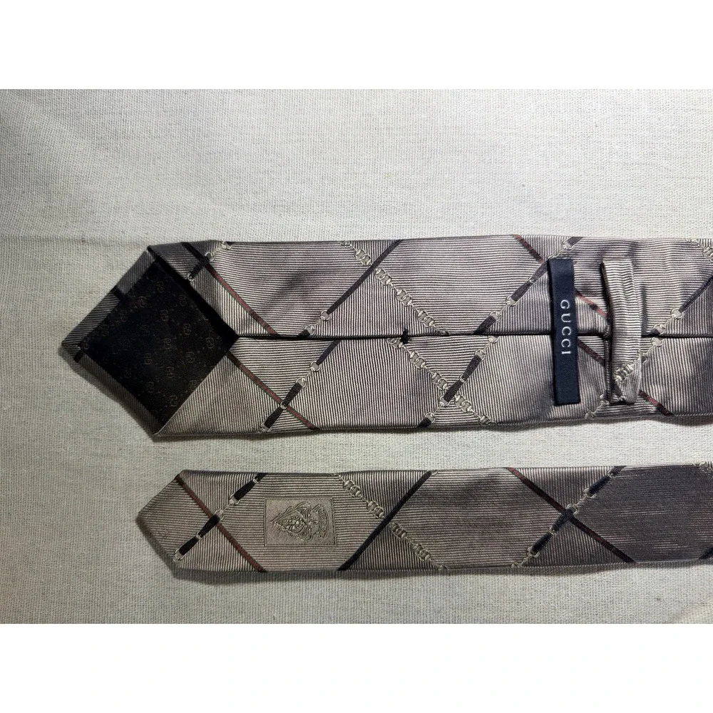 Gucci Men's Silk Tie Chain Pattern